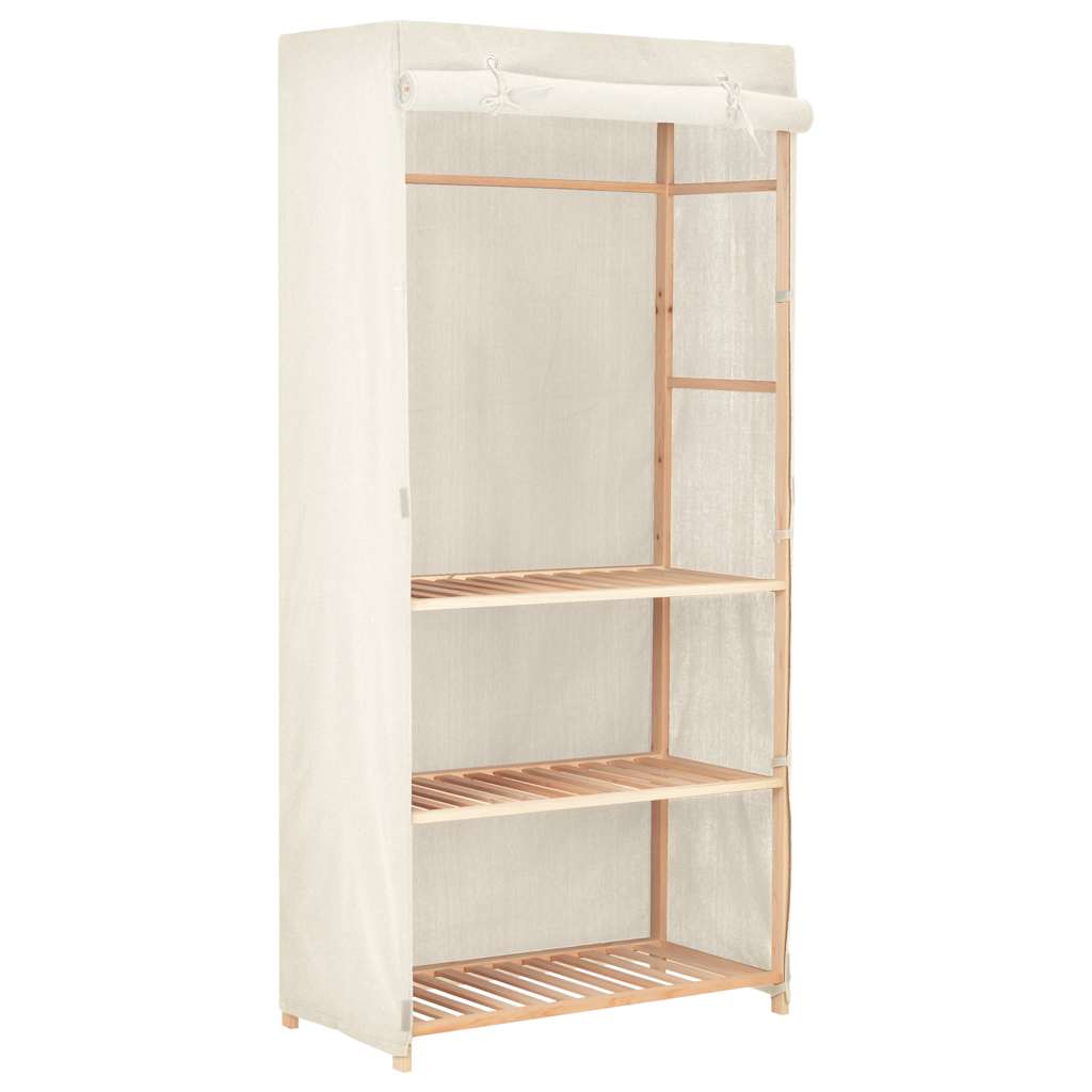 247107 vidaXL 3-Tier Clothes Wardrobe 79x40x170 cm