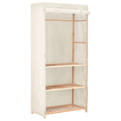 247107 vidaXL 3-Tier Clothes Wardrobe 79x40x170 cm