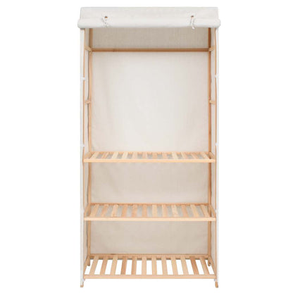 247107 vidaXL 3-Tier Clothes Wardrobe 79x40x170 cm