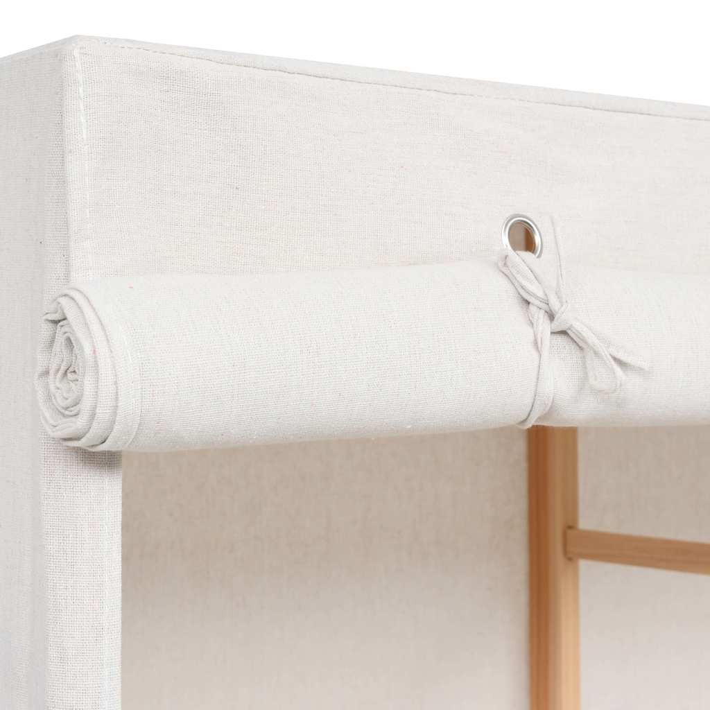 247108 vidaXL 3-Tier Clothes Wardrobe 110x40x170 cm
