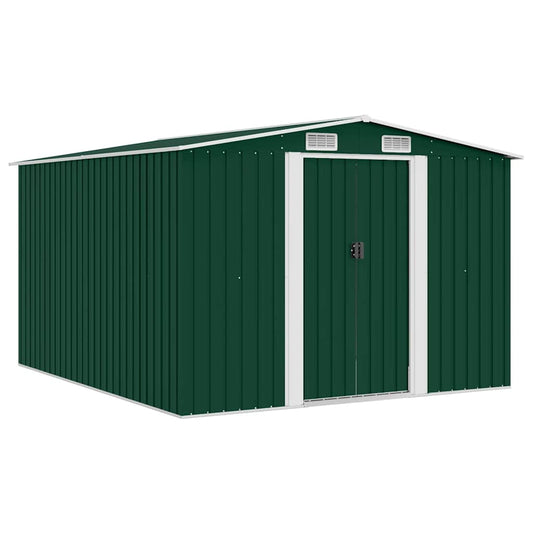 Garden Shed | Green | Galvanised steel | 257x298x178 cm | Garden Shed