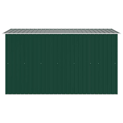 Garden Shed 257x298x178 cm Metal Green