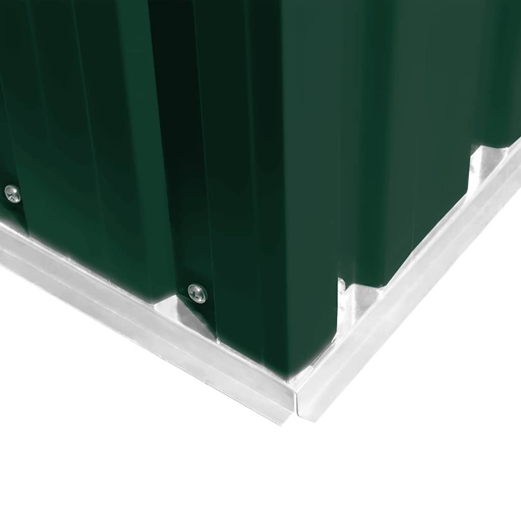 Garden Shed 257x298x178 cm Metal Green