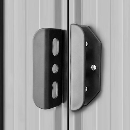 Garden Shed | Grey | Galvanised Steel | Large | Sliding Components