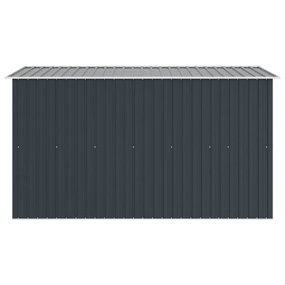 Garden Shed | Anthracite | Galvanised Steel | Large | Sliding Components