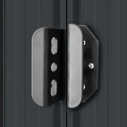 Garden Shed | Anthracite | Galvanised Steel | Large | Sliding Components