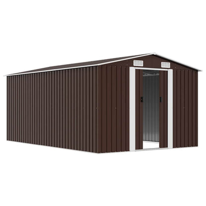 Garden Shed | Brown | Galvanised steel | Large | Durable | Garden Shed