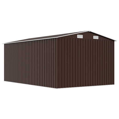 Garden Shed | Brown | Galvanised steel | Large | Durable | Garden Shed
