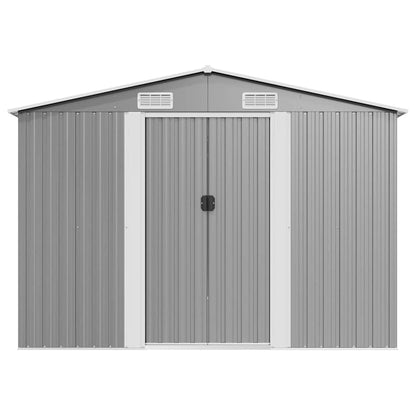 Garden Shed | Metal Grey | Galvanized Steel | 257x489x181 cm