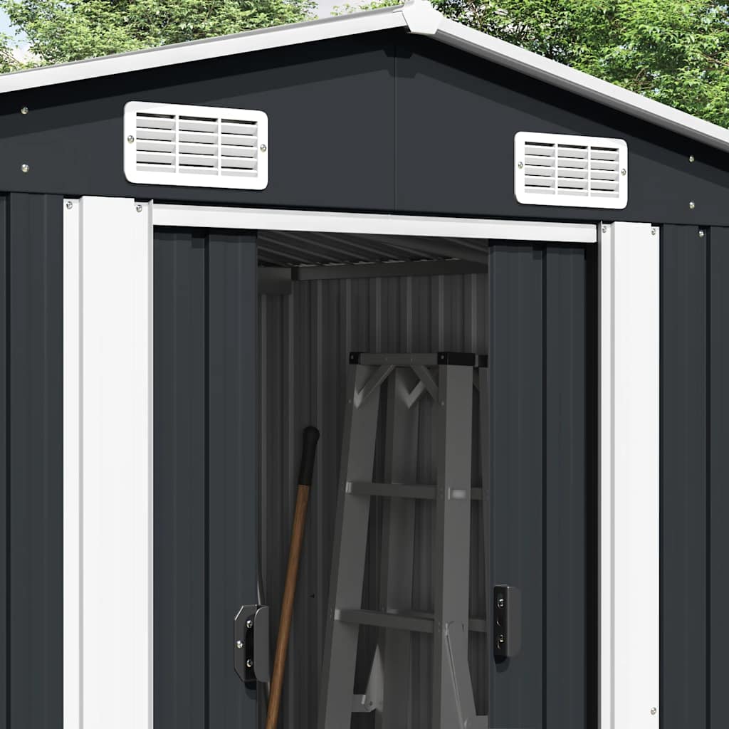 Garden Shed | Anthracite | Galvanised Steel | Large | Garden Shed