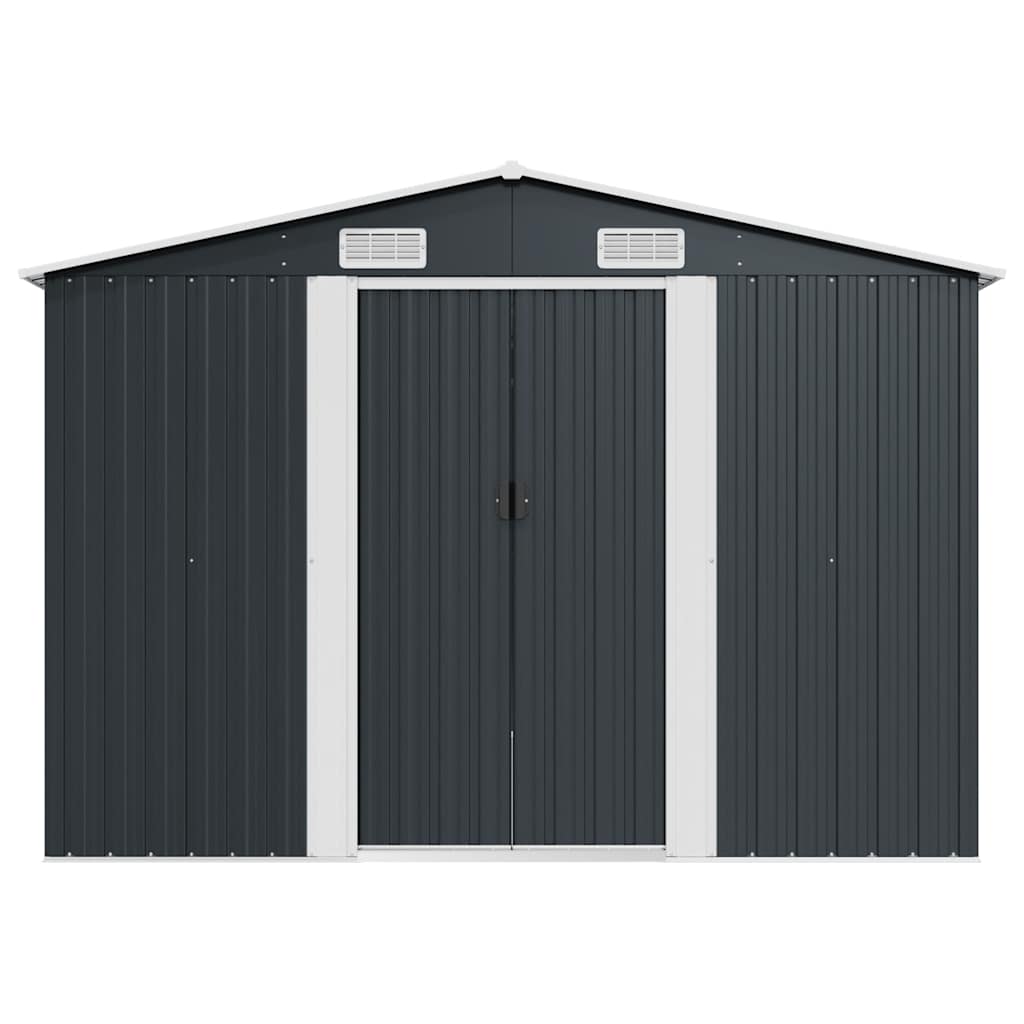 Garden Shed | Anthracite | Galvanised Steel | Large | Garden Shed