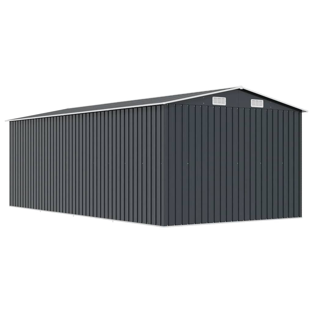 Garden Shed | Anthracite | Galvanised Steel | Large | Garden Shed