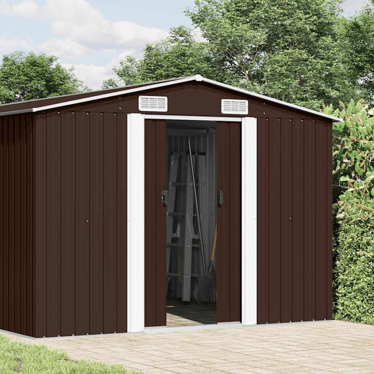 Garden Shed | Brown | Galvanised steel | Large | Durable | Garden Shed