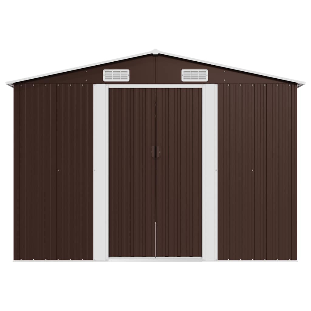 Garden Shed | Brown | Galvanised steel | Large | Durable | Garden Shed