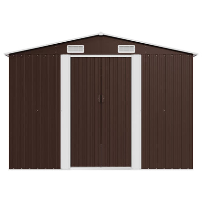 Garden Shed | Brown | Galvanised steel | Large | Durable | Garden Shed
