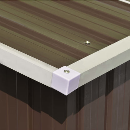 Garden Shed | Brown | Galvanised steel | Large | Durable | Garden Shed