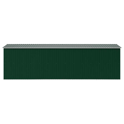 Garden Shed 257x580x181 cm Metal Green