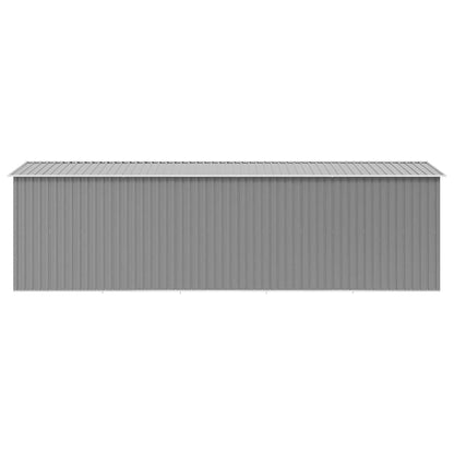 Garden Shed 257x580x181 cm Metal Grey