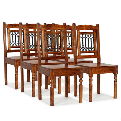 Dining Chairs 6 pcs Solid Wood Classic