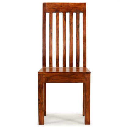 Dining Chair | Set of 6 | Brown | Solid acacia wood | Standard | Durable
