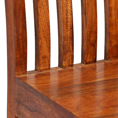 Dining Chair | Set of 6 | Brown | Solid acacia wood | Standard | Durable