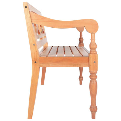 246967 vidaXL Batavia Bench 98 cm Solid Mahogany Wood Light Brown