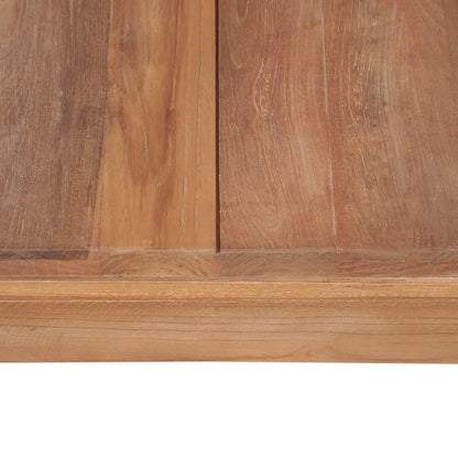 Coffee Table Solid Teak Wood with Natural Finish 60x60x40 cm