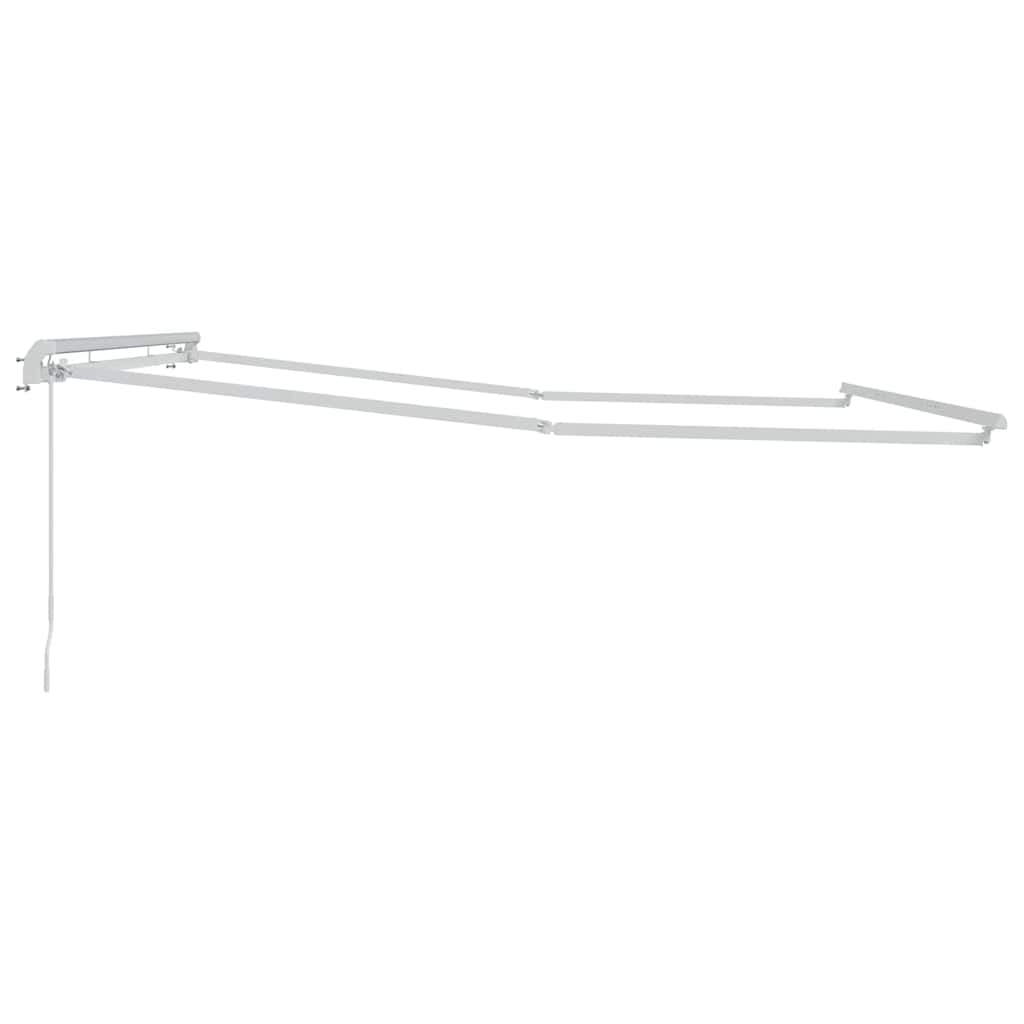 Awning Frame Manual White 400 x 300 cm Aluminium