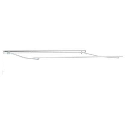 Awning Frame Manual White 500 x 300 cm Aluminium