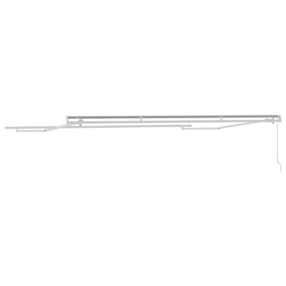 Awning Frame Manual White 500 x 300 cm Aluminium