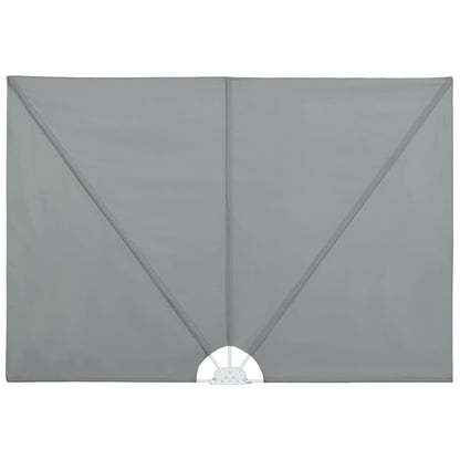 Collapsible Terrace Side Awning Grey 300x150 cm