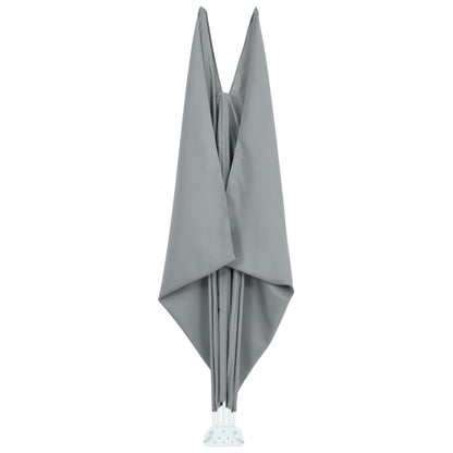 Collapsible Terrace Side Awning Grey 300x150 cm