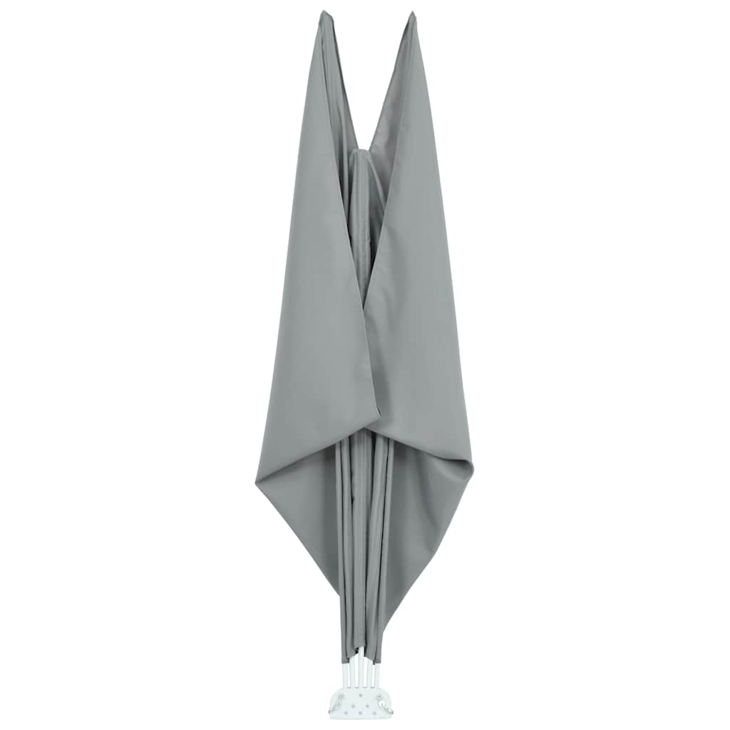 44565 vidaXL Collapsible Terrace Side Awning Grey 300x200 cm