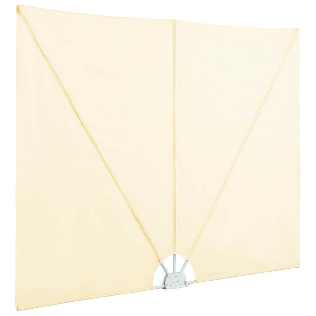 44567 vidaXL Collapsible Terrace Side Awning Cream 240x160 cm