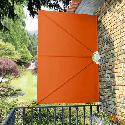 Collapsible Terrace Side Awning Terracotta 240x160 cm