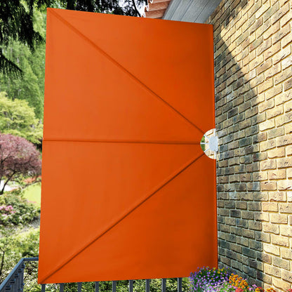 Collapsible Terrace Side Awning Terracotta 300x200 cm