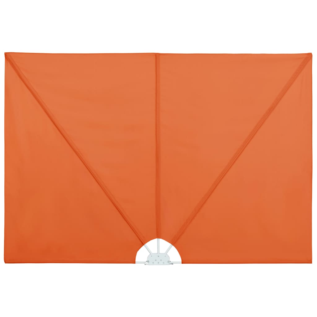 44574 vidaXL Collapsible Terrace Side Awning Terracotta 400x200 cm