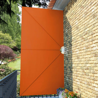 44574 vidaXL Collapsible Terrace Side Awning Terracotta 400x200 cm