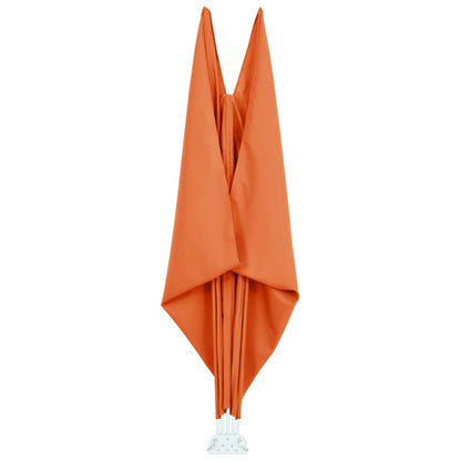 44574 vidaXL Collapsible Terrace Side Awning Terracotta 400x200 cm