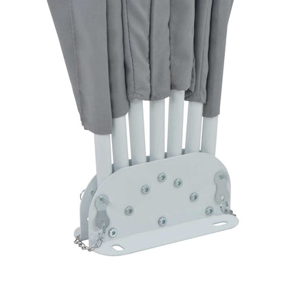 Collapsible Terrace Side Awning Grey 160 cm