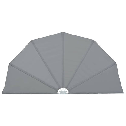 Collapsible Terrace Side Awning Grey 200 cm
