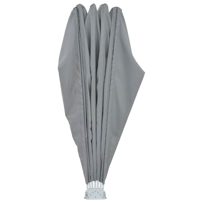 Collapsible Terrace Side Awning Grey 200 cm