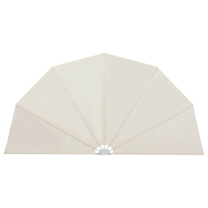 Collapsible Terrace Side Awning Cream 160 cm