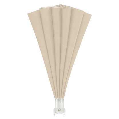 44577 vidaXL Collapsible Terrace Side Awning Cream 160 cm