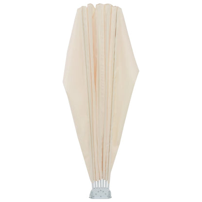 Collapsible Terrace Side Awning Cream 200 cm