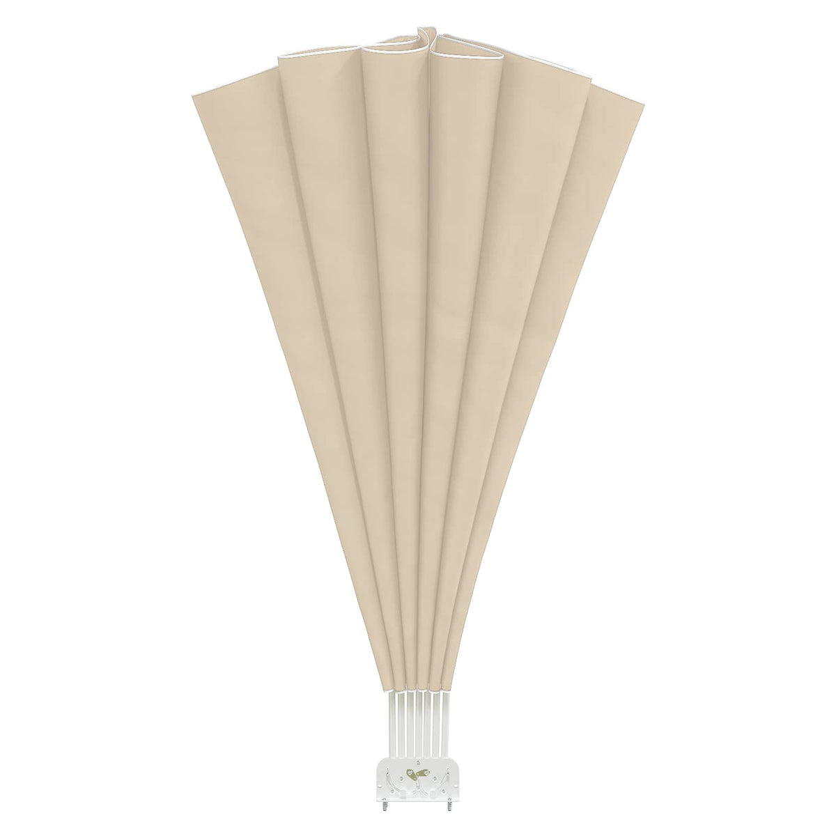 44578 vidaXL Collapsible Terrace Side Awning Cream 200 cm