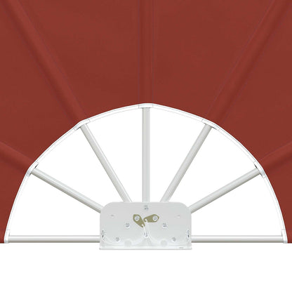 44580 vidaXL Collapsible Terrace Side Awning Terracotta 200 cm