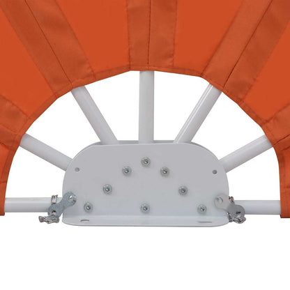 44580 vidaXL Collapsible Terrace Side Awning Terracotta 200 cm