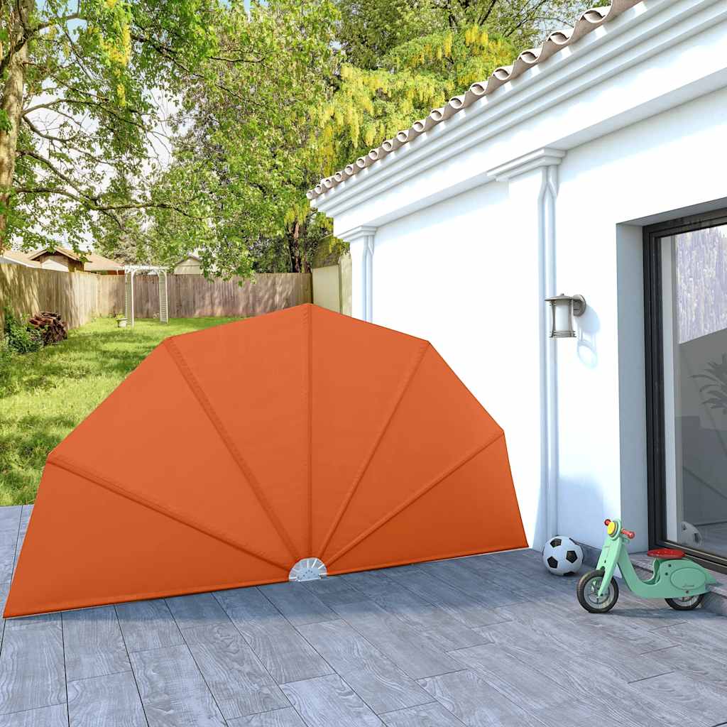 Collapsible Terrace Side Awning Terracotta 200 cm