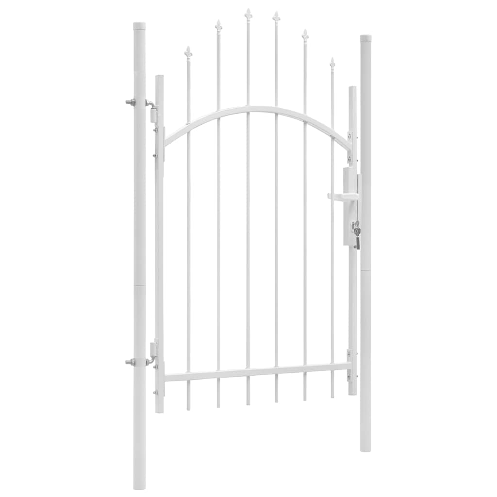 Garden Gate Woerden Steel 1x2.25 m White